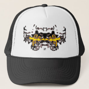 Gorra De Camionero Boceto de Tigre (Amarillo 4)
