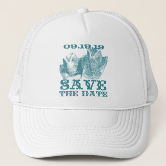 Gorra De Camionero Boda de la granja Bluestone Verde azulado Western