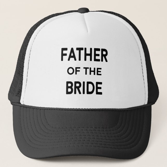 Gorra De Camionero Boda de Novia Padre Moderno (Anverso)