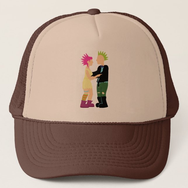 Gorra De Camionero Boda de punk (Anverso)