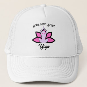 Gorra De Camionero BODY MIND SPIRIT YOGA Meditación Aasana