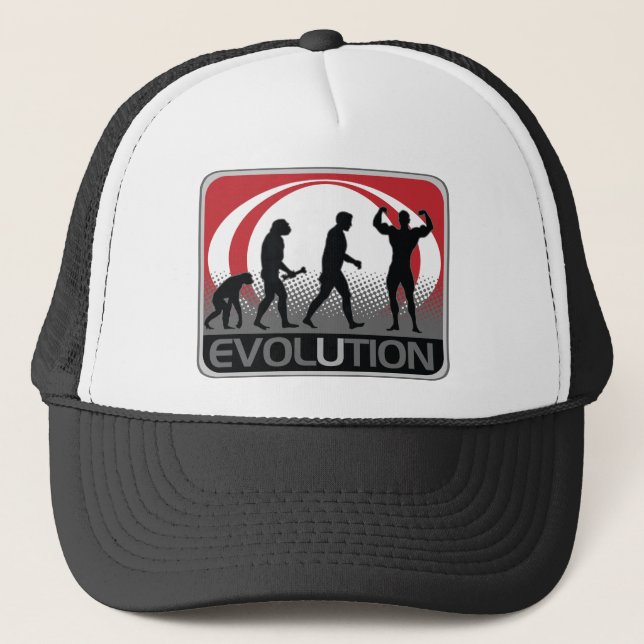 Gorra De Camionero BodyBuilder de la evolución (Anverso)