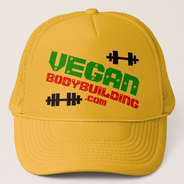 Gorra De Camionero BODYBUILDING del vegano (Anverso)