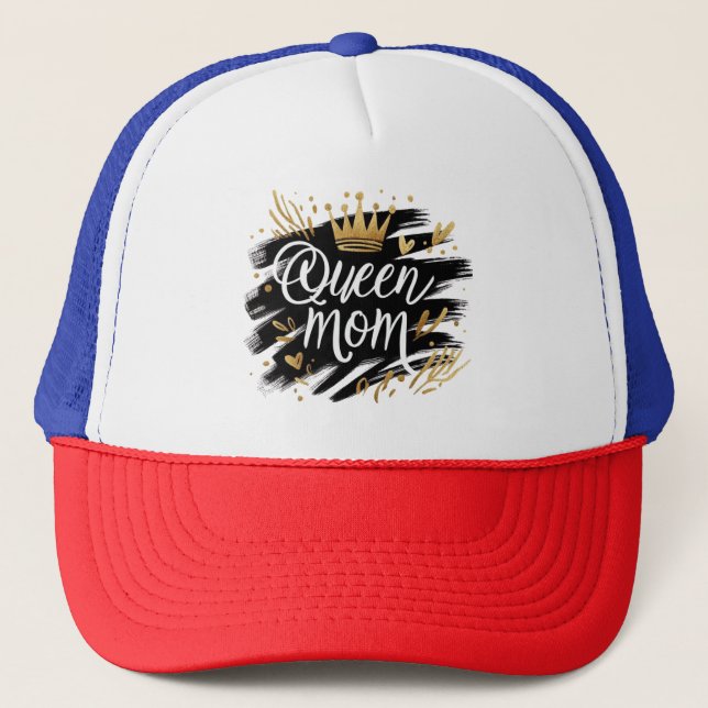 Gorra De Camionero Boho Rainbow Mama – Warm Earthy Tones Design (Anverso)