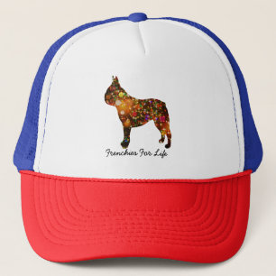 Gorra De Camionero Bokeh Silhouette, Bulldog francés