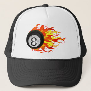 Gorra De Camionero Bola 8 el flamear