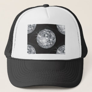 Gorra De Camionero bola de disco plateado