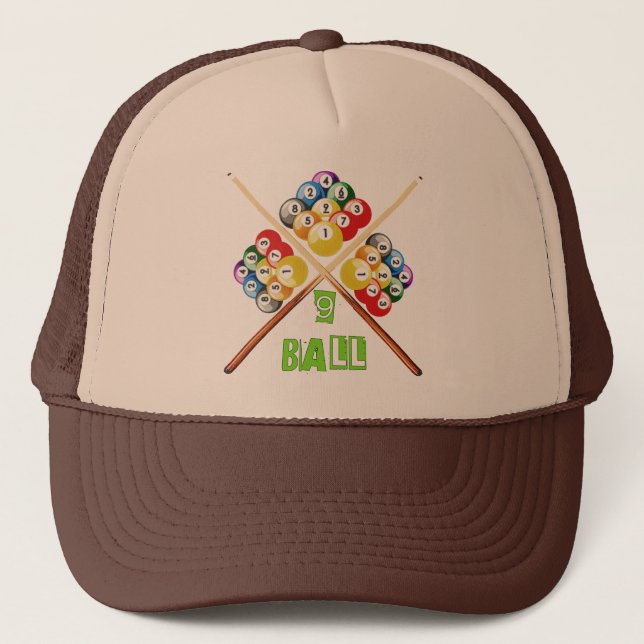 Gorra De Camionero Bola nueve (Anverso)