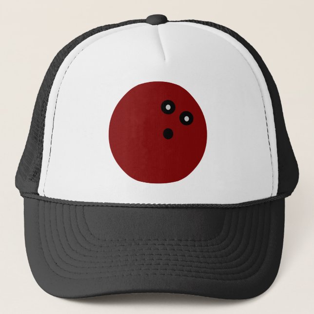 Gorra De Camionero Bola Red Bowling (Anverso)