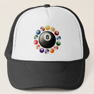 GORRA DE CAMIONERO BOLAS DE BILLAR