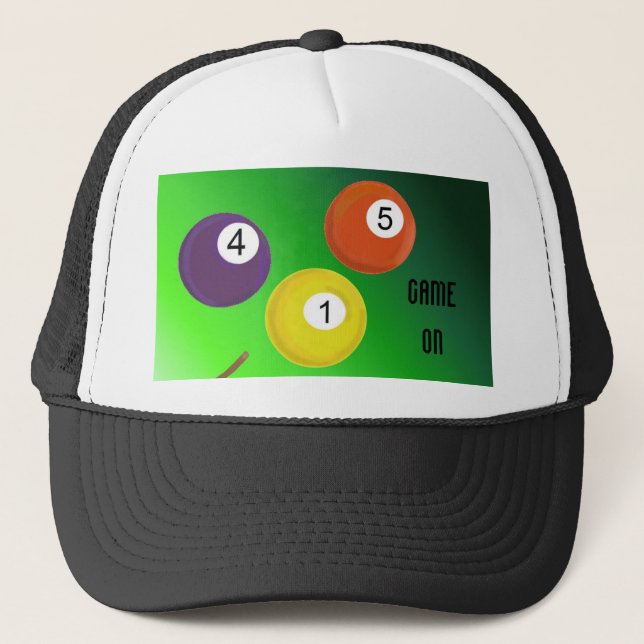 Gorra De Camionero Bolas de billar (Anverso)