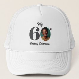Gorra De Camionero Bold 60th Birthday Photo 