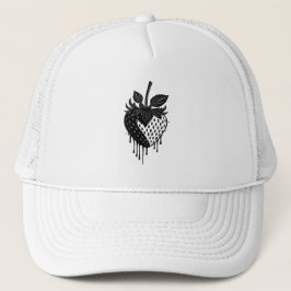 Gorra De Camionero Bold Vibrant Strawberry Digital Artwork Design