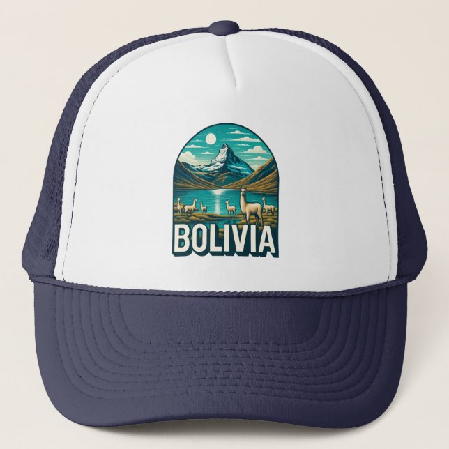 Gorra De Camionero Bolivia América del Sur (Anverso)