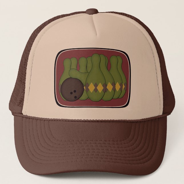 Gorra De Camionero Bolos retro (Anverso)
