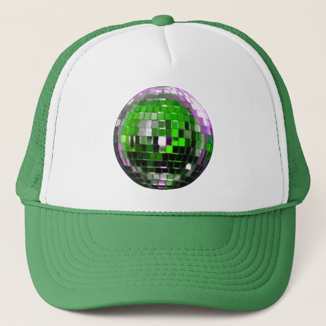 Gorra De Camionero Bolsa de disco metálico verde (Anverso)