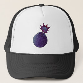 Gorra De Camionero Bomba de galaxia purpurina