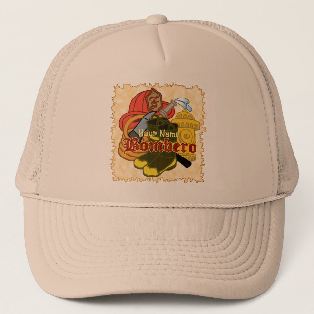 Gorra De Camionero Bombero Bombero (Anverso)