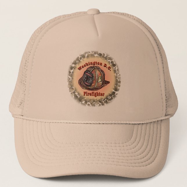 Gorra De Camionero Bombero Washington D.C. (Anverso)