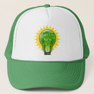 Gorra De Camionero Bombilla verde para el nuevo trato