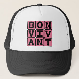 Gorra De Camionero Bon Vivant, Hígado de la Buena Vida Frase Latina