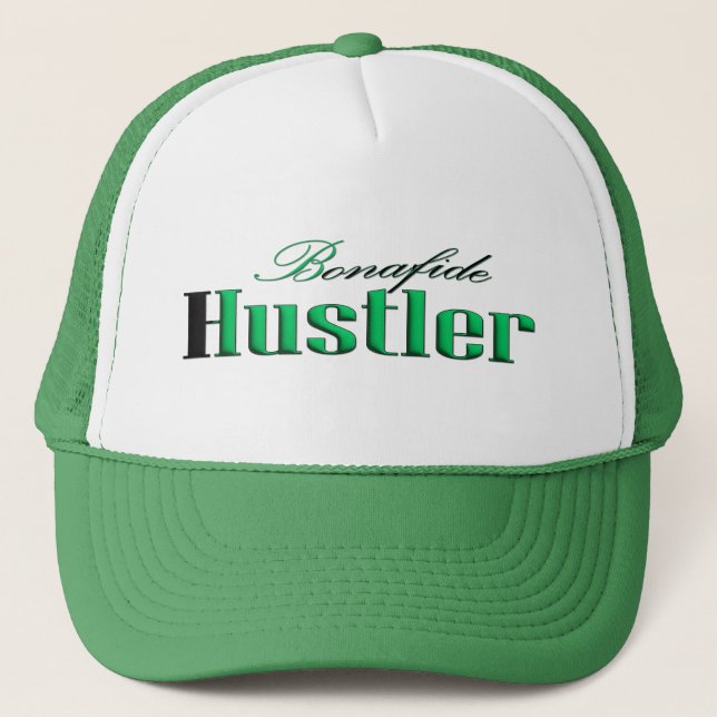 Gorra De Camionero Bonafide Hustler Motivación Calle Urbana (Anverso)