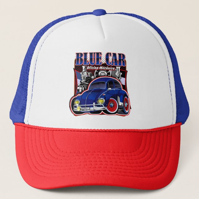 Gorra De Camionero Boné 3 núcleos "Auto azul" (Anverso)