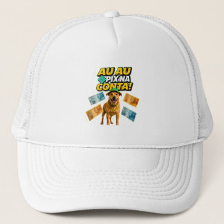 Gorra De Camionero Boné AU AU PIX NA CONTA | Cachorro Caramelo Brasil