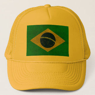 Gorra De Camionero Bone Bandeira do Brasil (Estilo Envelhecido)