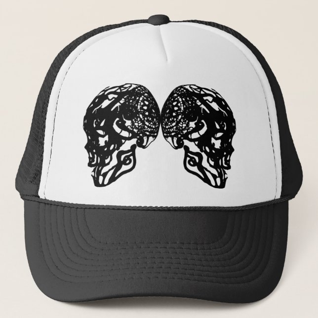 GORRA DE CAMIONERO BONÉ BLACK SKULL 2 (Anverso)