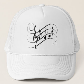 Gorra De Camionero Boné de Caminhoneiro Designer Notas Musicais