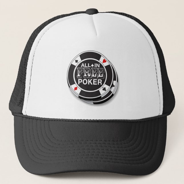 Gorra De Camionero Boné Free Poker (Anverso)