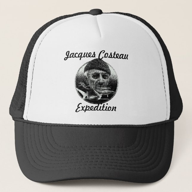 Gorra De Camionero Boné Jacques Costeau Expedition black (Anverso)