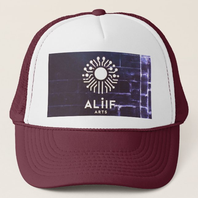 Gorra De Camionero Bone Logo Geométrico Allif Arts **tie-dye** (Anverso)