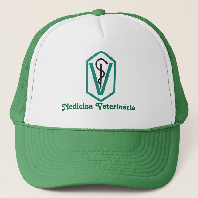 Gorra De Camionero Boné Medicina Veterinária (Anverso)