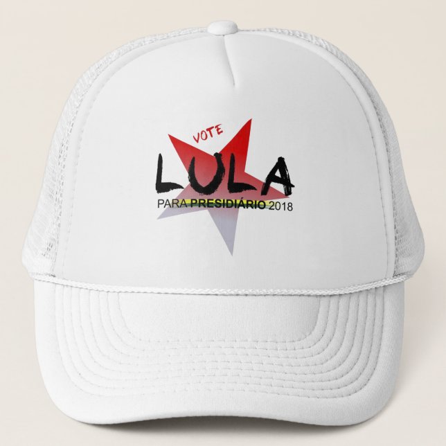Gorra De Camionero Boné 'VOTE LULA PARA PRESIDIÁRIO' (Anverso)