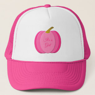 Gorra De Camionero Bonito Bebé Rosa Bebé Calabaza Personalizado