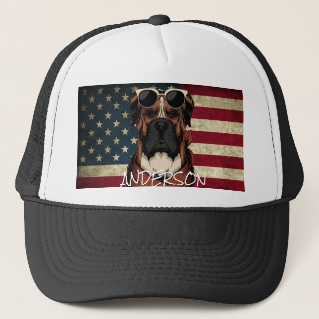 Gorra De Camionero Bonito Boxeador divertido y personalizado (Anverso)