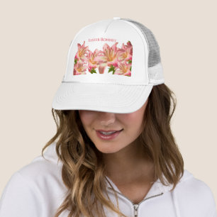 Gorra De Camionero Bonnet de Pascua: Fotografía floral Lirio Rosa