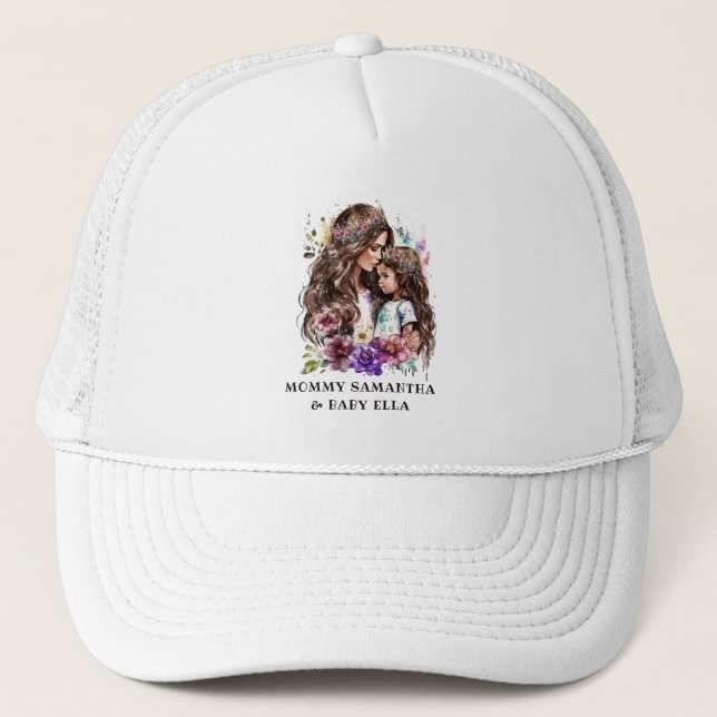 Gorra De Camionero Bono de mamá y hija Adorable (7) (Anverso)