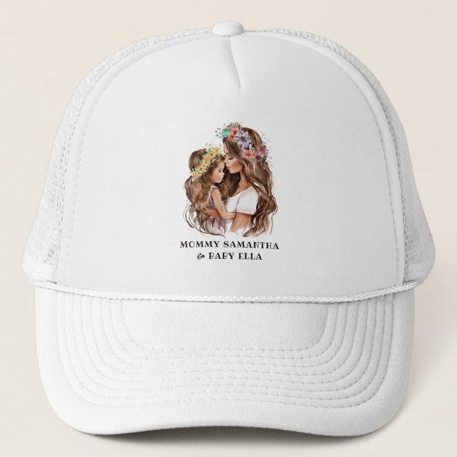 Gorra De Camionero Bono de mamá y hija Adorable (9) (Anverso)