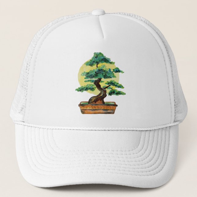 Gorra De Camionero Bonsai Tree Sunshine (Anverso)