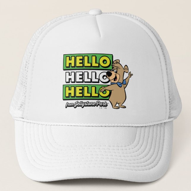 Gorra De Camionero Boo-Boo Bear Hola Hola Desde Jellystone (Anverso)