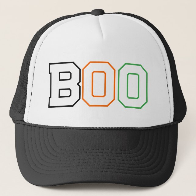 Gorra De Camionero Boo Scary Halloween (Anverso)