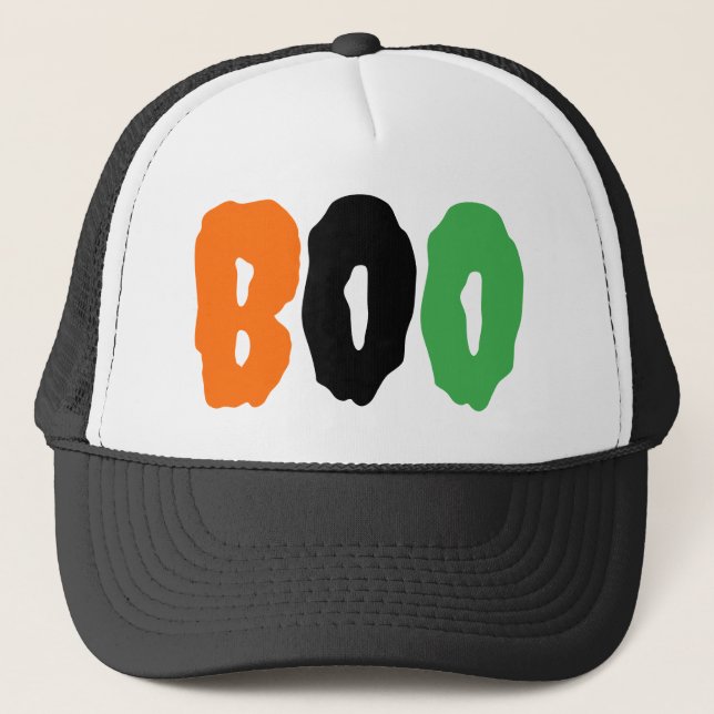 Gorra De Camionero Boo Scary Halloween (Anverso)