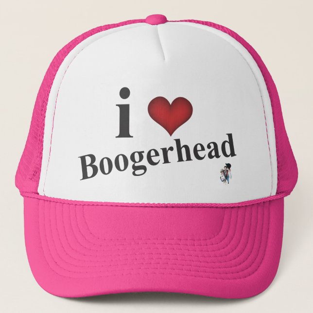 Gorra De Camionero boogerhead del corazón i (Anverso)