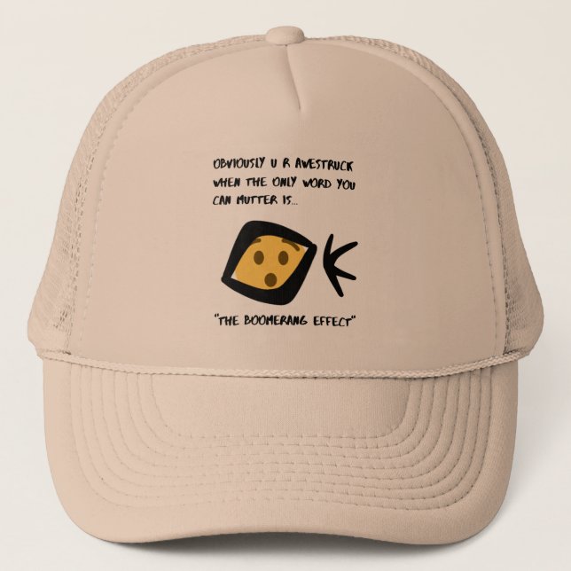 Gorra De Camionero Boomeranged - OK Boomer Fun Humorístico (Anverso)