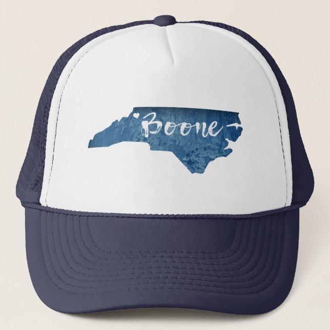 Gorra De Camionero Boone North Carolina Wood Grain (Anverso)
