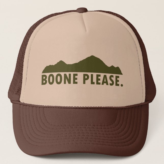 Gorra De Camionero  Boone, por favor (Anverso)