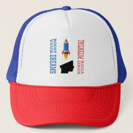 Gorra De Camionero Booster soñador y cohete potencial